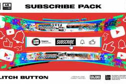 Free Download:Glitch Subscribe Pack 60447447