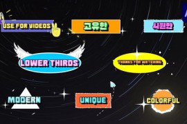 Colorful Stickers Lower Thirds for After Effects 50607333