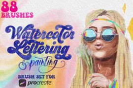 Free Download:CreativeMarket – Watercolor Brush Set 2709422