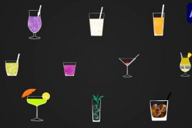 Cocktail Animated Stickers for After Effects 51533678
