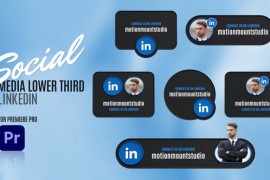 Social Media Lower Thirds Linkedin - Premiere Pro 48885156