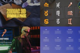 Zodiac 3D Symbols Pack for DaVinci Resolve 44915372