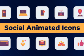 Social Animated Icons 52020549