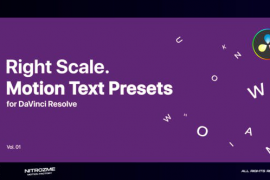 Right Scale Motion Text Presets Vol. 01 for DaVinci Resolve 46705569