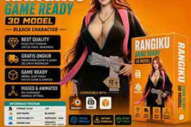 Free Download:Rangiku Matsumoto – Bleach Game Ready – Blender Model