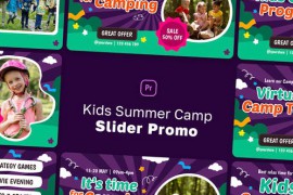 Kids Summer Camp Slider Promo MOGRT 46320456
