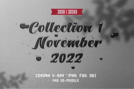 3DDD - 3DSky Pro 3D-Models Collection 1 November 2022 [Corona|V-Ray|*.max, FBX, OBJ]