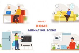 Smart Home Concept Animation Scene 43419911