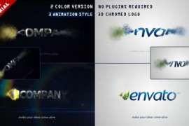 3D Chrome Particles Logo 4706857