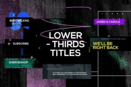 Creative Grunge Lower Thirds 52638757