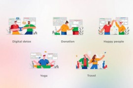 Digital detox - Flat concept 42051599