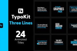 Typo Kit Three Lines Titles for Premiere Pro 44500707