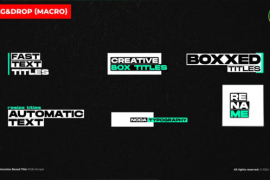 Autoresize Boxed Titles \ DR 50730016