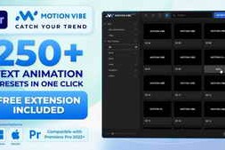 Free Download:Text Animation Presets Pack | Free Extension for Premiere Pro Included 64361031