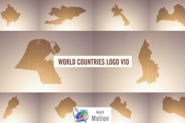 World Countries Logo & Titles V10 - Apple Motion 40871557