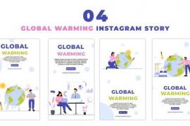 Eye Catching Global Warming Premium Vector Instagram Story 47454489