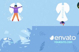 Cartoon Snow Angel Logo | DaVinci Resolve 49553572