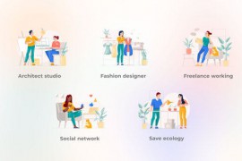 Social Network - Flat Concept 44528127