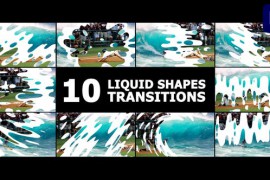 Liquid Shapes Transitions | Premiere Pro MOGRT 46699556