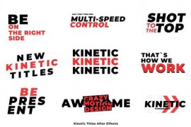Kinetic Titles | After Effects 45338941