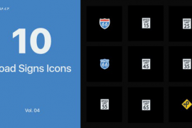 Road Signs Icons for Premiere Pro Vol. 04 45611389