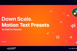 Down Scale Motion Text Presets Vol. 04 for DaVinci Resolve 46705476