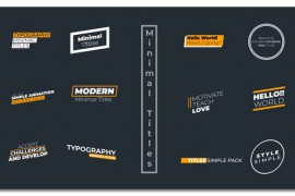 Minimal Titles 2.0 | FCPX 48845937