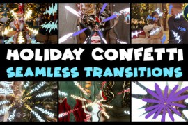 Holiday Confetti Seamless Transitions | DaVinci Resolve 49760976
