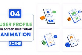 User profile on screen Illustration Animation 52581920