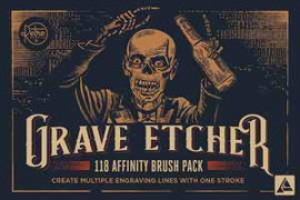 RetroSupply – Grave Etcher | Engraving Brushes for Affinity Designer
