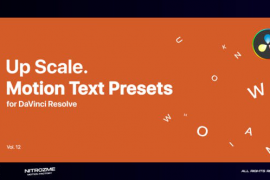 Up Scale Motion Text Presets Vol. 12 for DaVinci Resolve 47355755