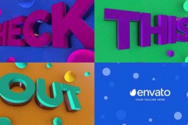 Intro 3D Text & Logo with Element 3D 45871466