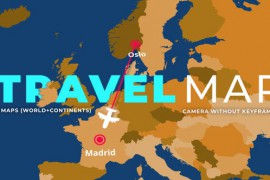 3D Travel Map 45635158