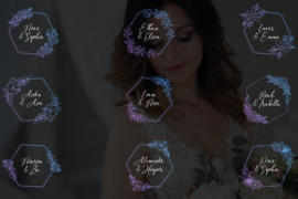 Wedding Titles - Hexagon Frames 51049687