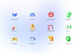 Virtual Reality - Flat Icons 46766265