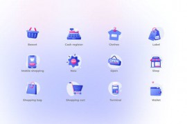 Shopping - Gradient Icons 47731468