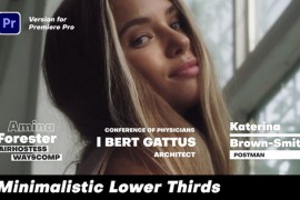 Minimalistic Lower Thirds | Premiere Pro 49372386