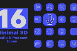 Minimal 3D - Media & Podcast Icons 51810706