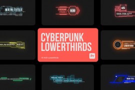 Cyberpunk Lowerthirds for Premiere Pro 44958134