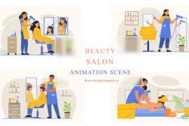 Beauty And Salon Animation Scene 43065437