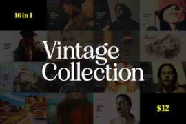 CreativeMarket – 16 in 1 Vintage Photo Effects Bundle 12727396