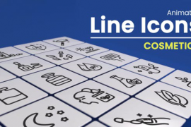50 Animated Cosmetics Line Icons 48833215