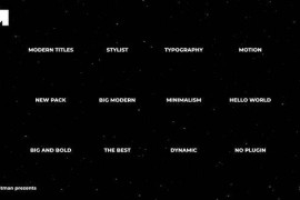 Modern Text Titles 1.0 | After Effects Templates 42843238