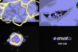 Cartoon Explosion Logo Opener for DaVinci Resolve 46174913