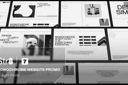 Free Download:Monochrome Website Promo (Light Mode) 59784800