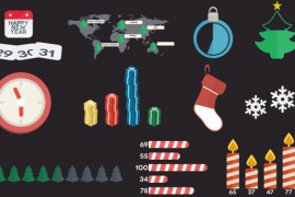 Flat Christmas Infographics 6060442
