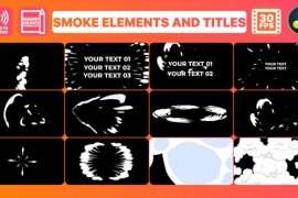 2D Smoke Elements And Titles for DaVinci Resolve 47028660
