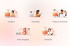 Marketing - Cartoon Gradient Concepts 49307772