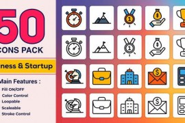 Flat & Line Icons - Business & Startup 47621047