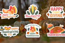 Free Download:Thanksgiving Stickers Titles 63208187